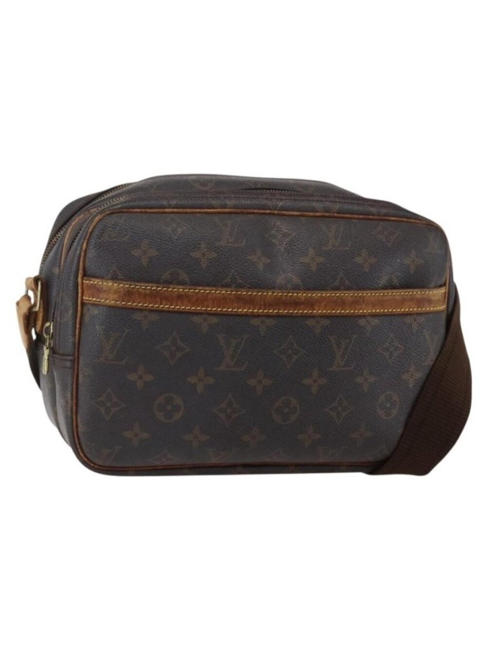 Authentic LOUIS VUITTON Monogram Reporter PM Shoulder Bag M45254 LV
